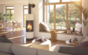HASE OSAKA erhältlich bei feuerzeit…sanfte Wärme mit Holz und Pellets vor Ort in Biberach und Attenweiler