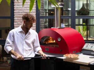 weiche, abgerundete Kurven, trendige Farben - Pizza Pur