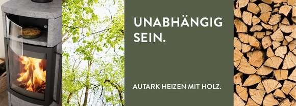 heizen mit holz - autark mit feuerzeit