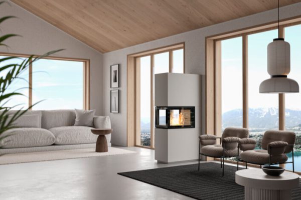 Geneve P als Raumteiler erhältlich bei feuerzeit…sanfte Wärme mit Holz und Pellets für Sie Vor-Ort in Biberach und Attenweiler